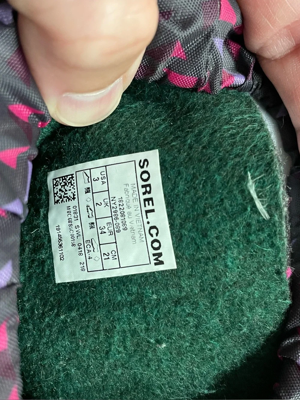 Sorel excellent barely